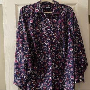 NWOT Lands End No- Iron Supima Button-Down Women’s Size 16W